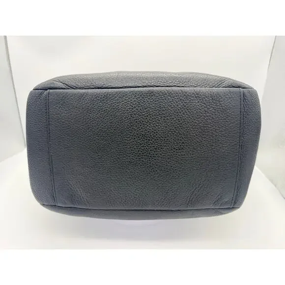 Coach Pennie Convertible Shoulder Bag in Black Refined Pebbled Leather - Picture 5 of 8